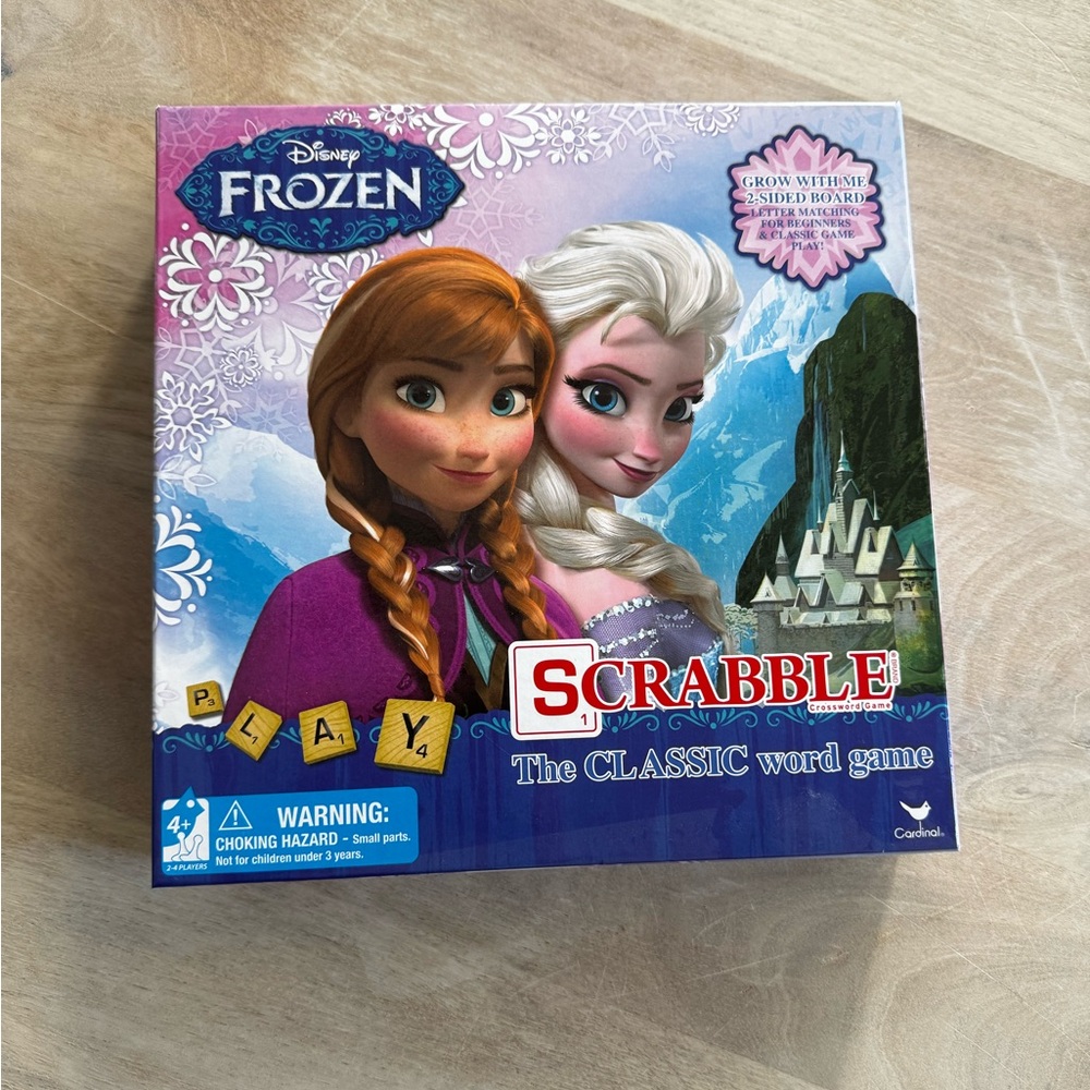 Disney Frozen Blue and White Scrabble Game